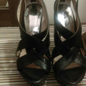 Michael Kors leather Nora platform